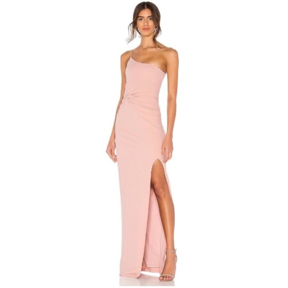 Nookie Revolve Lust One Shoulder Maxi Dress Pink